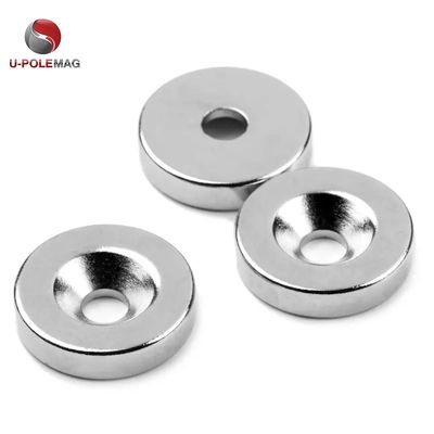 Aanpasbare NdFeB N52 Disc Zeldzame aard Neodymium Countersunk Magnet D16*d6.5*d3.5*5mm