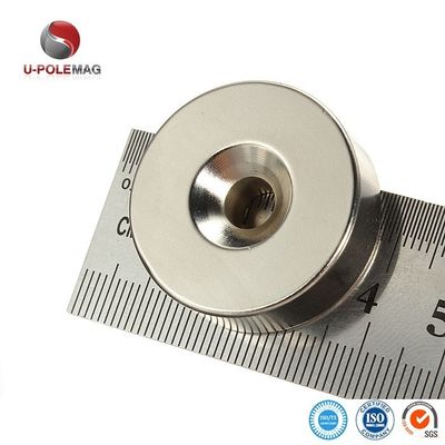 Aanpasbare NdFeB N52 Disc Zeldzame aard Neodymium Countersunk Magnet D16*d6.5*d3.5*5mm