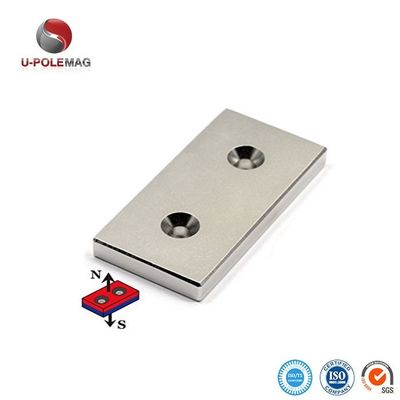 Industriële magneet N35 Countersunk Hole 5mm Block Sterke zeldzame aardmetalen Neodymiummagneten