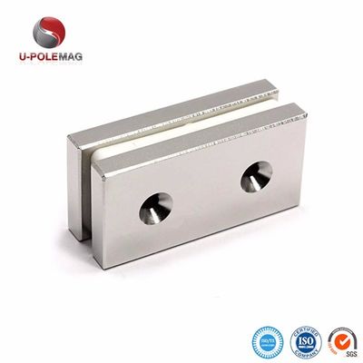 Industriële magneet N35 Countersunk Hole 5mm Block Sterke zeldzame aardmetalen Neodymiummagneten