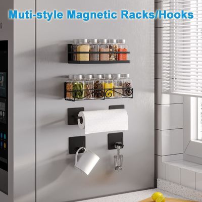 Classificatie Niet-opvouwbare rek Keukenopslag IJzeren muur Mount Spice Rack Organisator