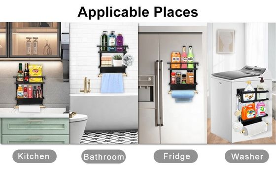 Gepersonaliseerde afmetingen Magnetische adsorptie kruidenplank voor keuken badkamer wasmachine