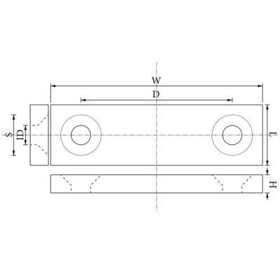 Permanente Neodymium rechthoekige magneet 25,4 x 12,7 x 6,35 mm met sterke magnetische kracht