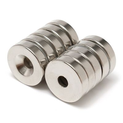 Gepersonaliseerde magneetgrootte N52 Zeldzame aard Neodymium Disc Magnet met Countersunk Hole