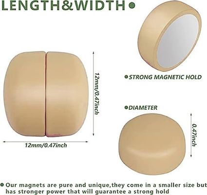 Tolerantie ± 0,05 mm Sterke hijab magnetische pinnen met aangepaste kleuren en matte afwerking