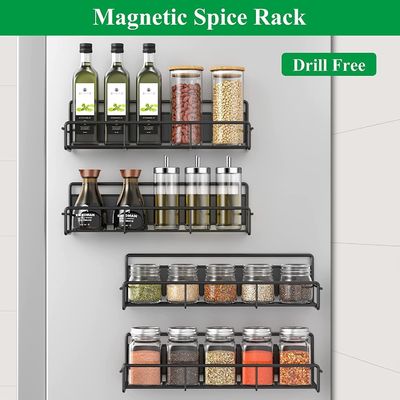 Superruimtebesparende magnetische specerijenrek voor koelkast Sterk magnetisch metaalmateriaal
