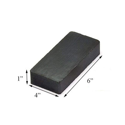 ISO9001 2000 Gecertificeerd C8 6x4x1" Ferrietblok Keramische magneet voor waterpompen Duurzaam