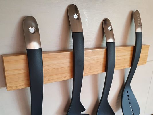 Eikenhout Magnetisch meshouder Wandmontage Ruimtebesparend keuken accessoire 680-995g