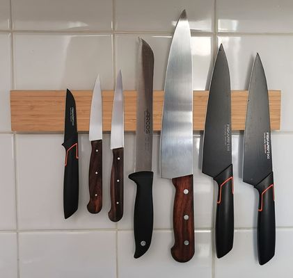 Eikenhout Magnetisch meshouder Wandmontage Ruimtebesparend keuken accessoire 680-995g