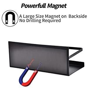 Wandmontage van roestvrij staal Magnetische specerijenrack organisator voor magnetron/frij/reflector