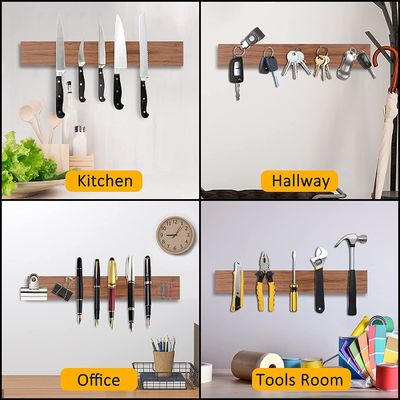 Magnetisch meshouder van walnoothout voor de wand Volledig afgesloten verzending per zee/lucht/express