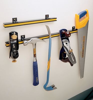 24" Streng opslag gereedschap organisator bars Set Permanente ruimtebesparing voor garage werkplaats