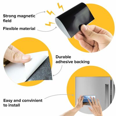 A4 rubberen magnetische plaat met zelfklevend materiaal Grootte 297*210 mm Dikte van 0,3 mm tot 2 mm