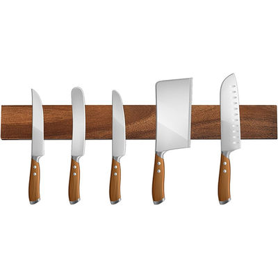 16 inch Dark Walnut Magnetic Knife Holder voor de muur Houd uw messen binnen handbereik
