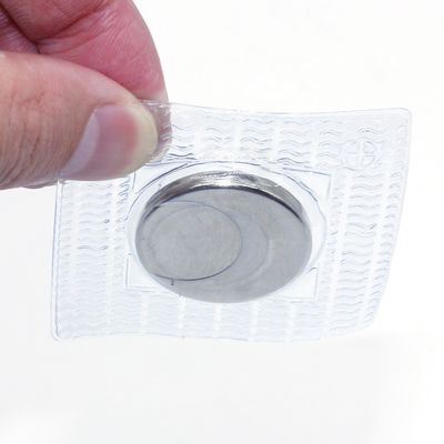 Stalen magneet PVC-materiaal Magneetknop N52 Krachtige ronde zeldzame aardmagneet Neodymiummagneet