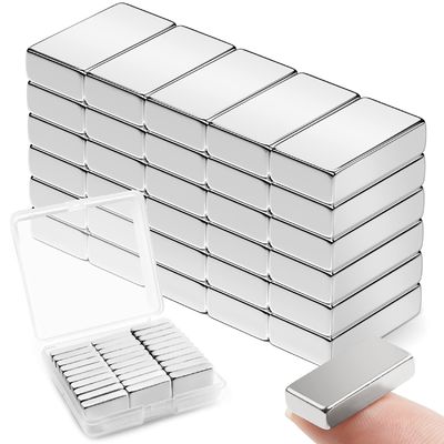 Gepersonaliseerde sterke blokneodymiummagneten 20 mm x 10 mm x 2 mm Magnet met tolerantie ± 1%