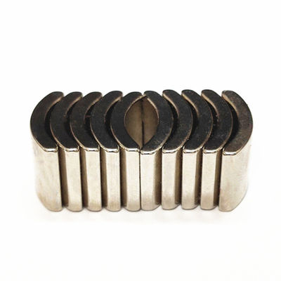 Windturbinegenerator N42UH Neodymium boogsegment motormagneet met nikkelcoating