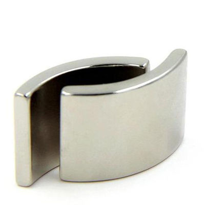 Windturbinegenerator N42UH Neodymium boogsegment motormagneet met nikkelcoating