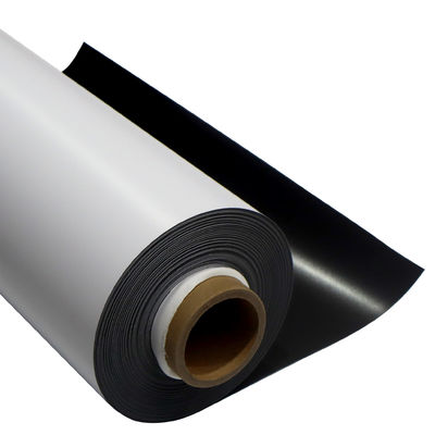 Op maat gedrukt Ferriet zacht rubber Magnetrol Flexible Magnetic Sheet Roll met lijm