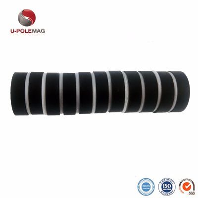 ISO9001 2000 System N42 Neodymium Black Rubber Disc Magnet voor magnetische toepassingen