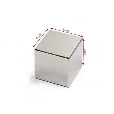 1′ industriële vaste nikkelsterke Neodymium N52 blokmagneet met tolerantie ±0,1 mm