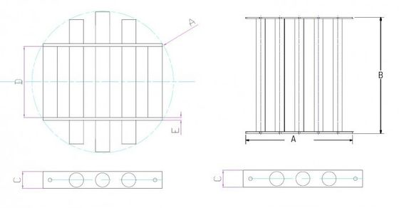 NiCuNi-gecoate diametraal gemagnetiseerde cilindermagneet voor industriële toepassingen