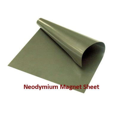 80°C Sterkste flexibele rubber NdFeB Neodymium Magnetische plaat Tolerantie ± 10% A4 Grootte