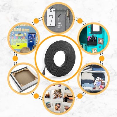 Aanpasbare flexibele strookmagneten Eenzijdige meerpolige rubbermagnet 3M Kleefstof