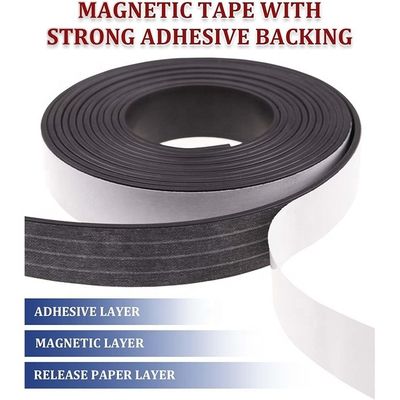 Flexible rubber magnetic tape for AGV Guiding 50mm N/S Pole Isotrope/Anisotrope