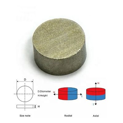 Sensorsysteem SmCo Disc Magnet Tolerantie ±10% Dichtheid 7,3-7,5 g/cm3 Hoge temperatuur