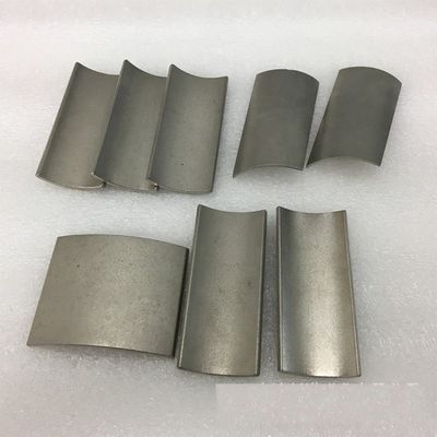Neodymiumboogmagneten voor motorpassivatie SH-geplatte materiaal Precise Tolerance /-0.1mm