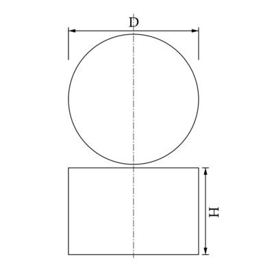 Zeldzame aardmagneet Composite Neodymium Magnet Custom Permanent Strong N52 Ronde blok