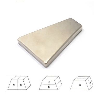 Gepersonaliseerde grootte N48 Neodymium trapeziummagneet voor temperatuur vibrator windgenerator