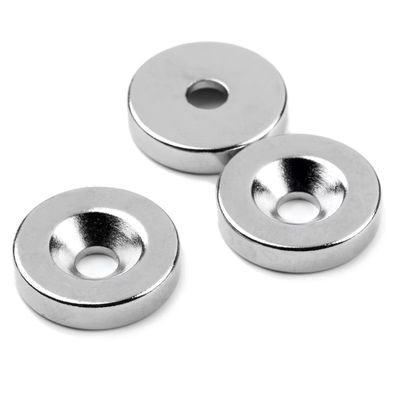Industriële N52 Neodymium Rare Earth Countersink Hole Magnets met Nickelcoating