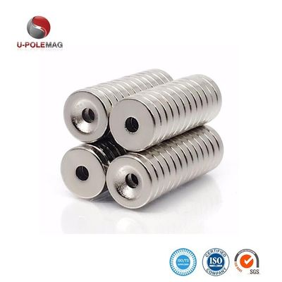 Industriële N52 Neodymium Rare Earth Countersink Hole Magnets met Nickelcoating