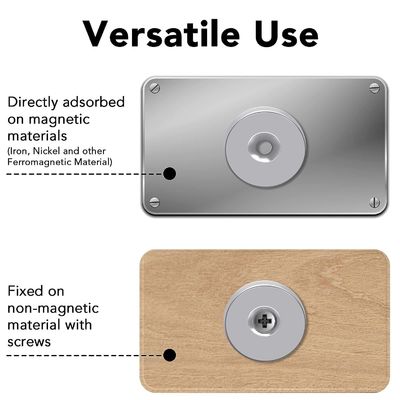 Industriële N52 Neodymium Rare Earth Countersink Hole Magnets met Nickelcoating