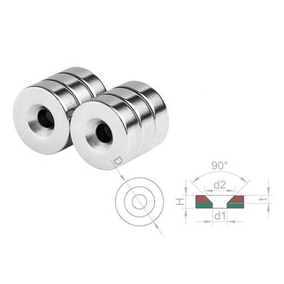 Industriële en wetenschappelijke N40 Neodymium-ringmagneet met gathoudende magneet
