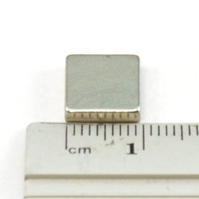 Permanent Neodymiummagneetblok 10 mm voor sterke rechthoekige NdFeB zeldzame aardmagneten