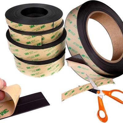 Flexible Neodymium Magnet Tape 30x1,5 mm met permanente lijm en snijservice