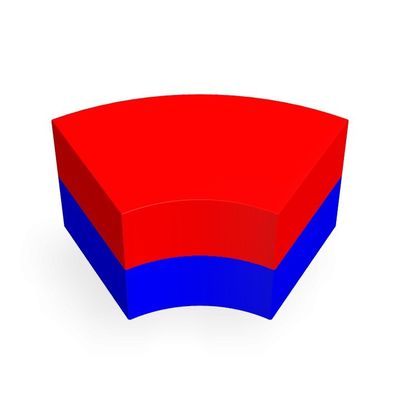 Permanente Neodymium elektromotormagneet met een supersterke boogvorm met NiCuNi-coating
