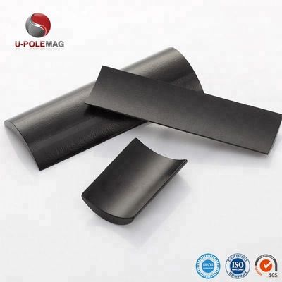 Op maat gemaakte grootte ARC NdFeB Magnet Coating Black Epoxy Neodymium Segment Magneten voor motor